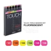 Touch Twin Marker Kalem 6lı Set Fluorescent Colors