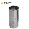 Troy 26126 1/2 İnç Buji Lokması (Ölçü 21mm-Çap 27,8mm-Uzunluk 65mm)