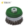 Troy 27708-100 Burma Telli Kuşaklı Çanak Fırça (100mm)
