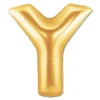 Y Harfi Altın Renk Folyo Balon 100 Cm