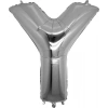 Y Harfi Gümüş Folyo Balon