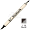 Zig Brushables 2 Renk Tonu Fırça Uçlu Marker Kalem 010 Pure Black