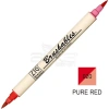 Zig Brushables 2 Renk Tonu Fırça Uçlu Marker Kalem 020 Pure Red