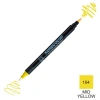 Zig Kurecolor Mangaka Fine&Brush Çift Taraflı Kalem CNKC-2200 No 104 Mid Yellow