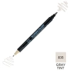 Zig Kurecolor Mangaka Fine&Brush Çift Taraflı Kalem CNKC-2200 No 835 Gray Tint