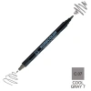 Zig Kurecolor Mangaka Fine&Brush Çift Taraflı Kalem CNKC-2200 No C.07 Cool Gray 7