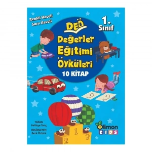 1. Sınıf DEÖ Değerler Eğitimi Öyküleri - (10 Kitap Takım)