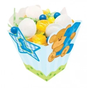 1 Yaşındayım Mavi Ayıcık Mısır Kutusu 8 Adet