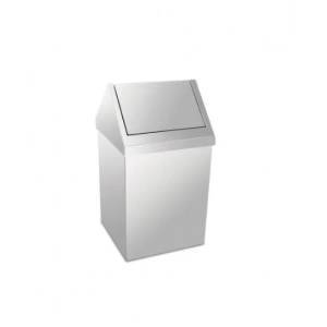 11 Lt Çatı Kapaklı Çöp Kovası Paslanmaz ( 1 Adet )