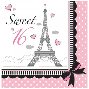 16 Yaş Paris Partisi 16 Lı Peçete