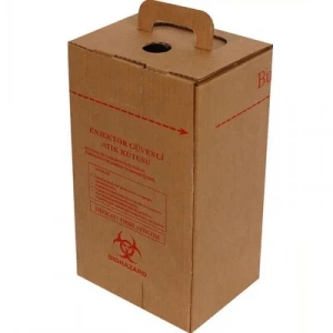 17x13x28,5cm Enjektör Güvenli Atık Kolisi - Kraft