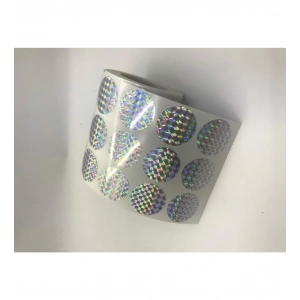 2000li Sarım Hologram Plastik Yuvarlak Etiket 30 M
