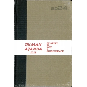 2024 AJANDA DİLMAN 8403 DİKİŞLİ GÜNLÜK AJANDA 17x24 İVORY TERMO DERİ