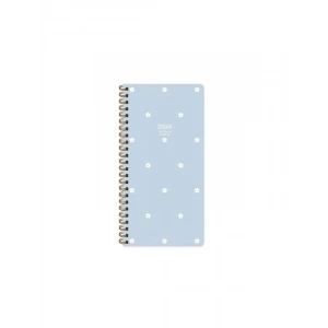 2024 AJANDA KESKİN SPİRALLİ HAFTALIK AJANDA 8x16 CEP PAPATYA (830030)