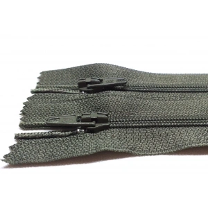 20cm Haki Pantolon Fermuarı 10 Adet