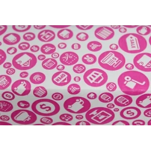 22,5x12x8cm Pembe Desenli Kutu