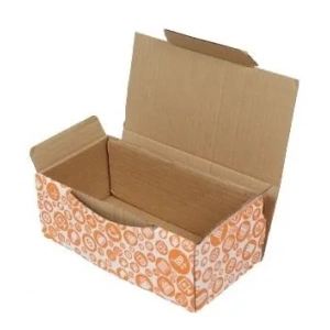 22,5x12x8cm Turuncu Desenli Kutu