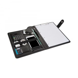 2K 6000 Siyah Sekreterlik A4 Suni Deri Telefon Kılıflı