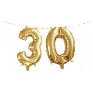 30 Yaş Folyo Balonlu Parti Afişi