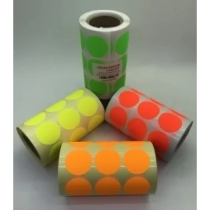 30MM NEON YUVARLAK ETİKET 1.000 ADET
