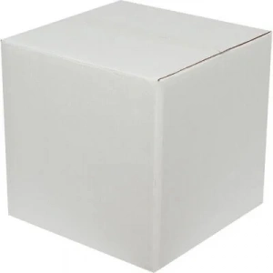 30x30x30cm Çift Oluklu Beyaz Koli