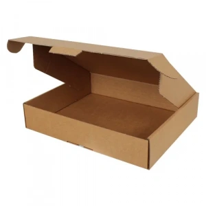 39x22x8cm Çift Oluklu Kilitli Kutu - Kraft