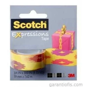 3m Scotch C214-p1 Desenli Dekoratif  Bant (19mmx7,62 M)