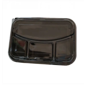 4 Bölmeli Kebap Kabı Seti V-416 ( 50 Adet )