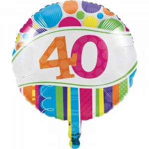 40 Yaş Folyo Balon 45 Cm