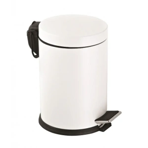 5 Lt Pedallı Çöp Kovası Beyaz ( 1 Adet )