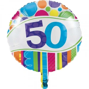 50 Yaş Folyo Balon 45 cm
