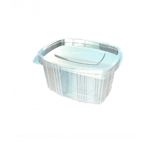 500 Cc Oval Düz Kapak Sızdırmaz Kap - V64 ( 500 Adet )