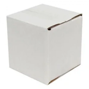 5x5x5cm Tek Oluklu Koli - Beyaz