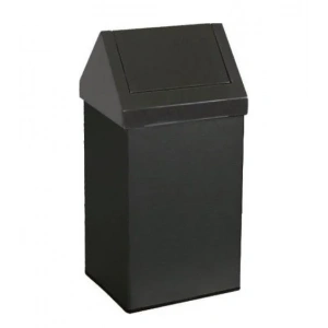 7 Lt Çatı Kapaklı Çöp Kovası Siyah (1 Adet)