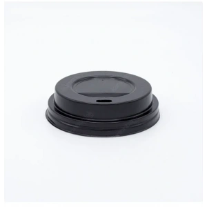 90 Mm Karton Bardak Kapağı Siyah (100lü)