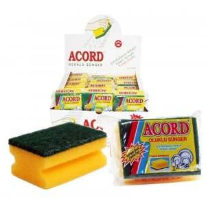 Acord Tekli Oluklu Sünger ( 72 Adet )