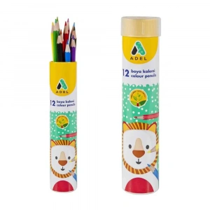 Adel Boya Kalemi Tam Boy Metal Tüp 12 Renk