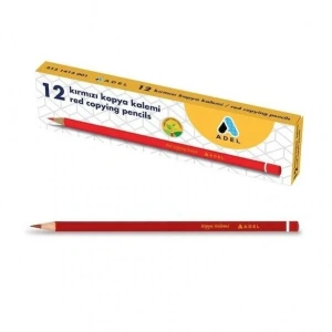 Adel Kırmızı Kopya Kalemi 12 Adet
