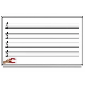 Akyazı 120x240 Müzik Çizgili Emaye Yazı Tahtası