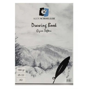 Alex Schoeller Eskiz Bloknot A3 180 Gr 25li