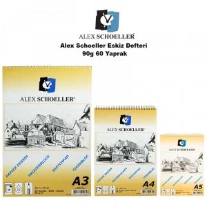 Alex Schoeller Eskiz Defteri 90g 60 Yaprak