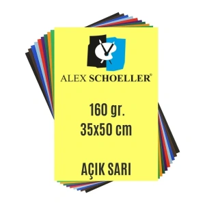 Alex Schoeller Fon Kartonu 160gr 35x50cm 07 Açık Sarı