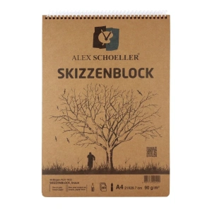Alex Schoeller Kraft Eskiz Defteri 90gr A4 60yp ALX 1022