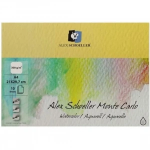 Alex Schoeller Monte Carlo Suluboya Resim Defteri 300gr A4 10 Yaprak ALX 0227