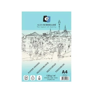 Alex Schoeller Spiralli Eskiz Defteri A4 120 gr 40lı