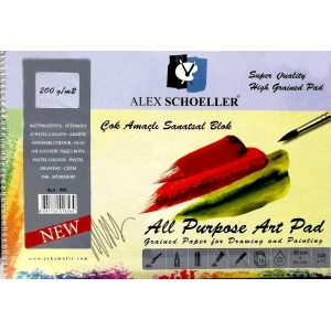 Alex Scholler Çok Amaçlı Çizim Defteri (35x50) 200gr 15syf