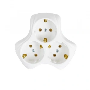 ALMERA 163799 PAPATYA GOLYAT ÜÇLÜ FİŞ BEYAZ