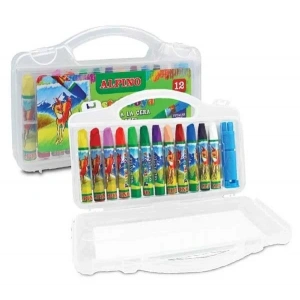 Alpino Yağlı Pastel Boya 12 Renk Plastik Çantalı