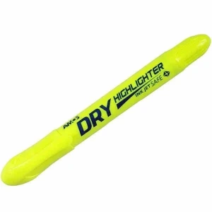 Amos Dry Highlighter Jel Fosforlu Kalem SARI