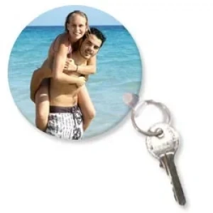 Anahtarlık baskı (Çift taraflı-Yuvarlak)